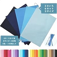 Amazon | お花紙 ラッピングペーパー 【3サイズ・7セット・30色展開
